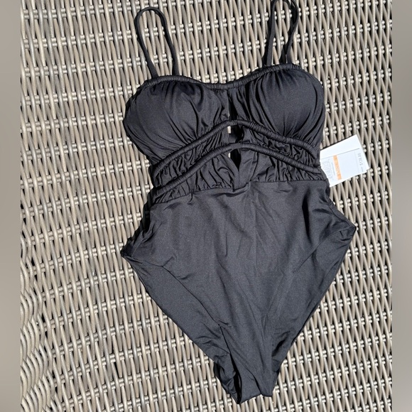 Becca Black One Piece Swimsuit - Size S - NWT - Picture 6 of 16
